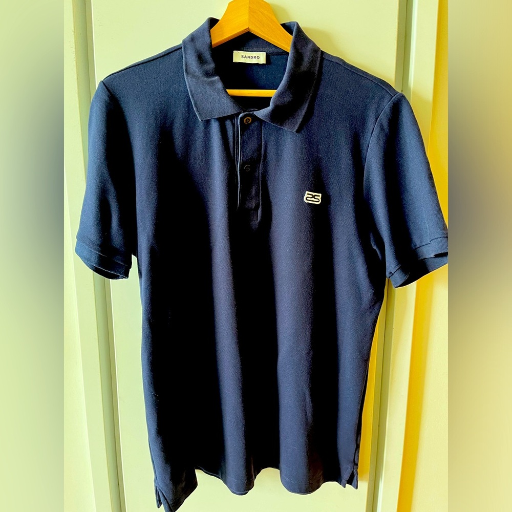 Men’s Sandro Navy Polo